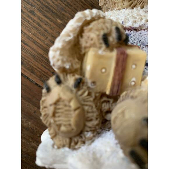 Vintage Greenbrier International Santa Teddy Bear Christmas Presents Figurine - Picture 4 of 16